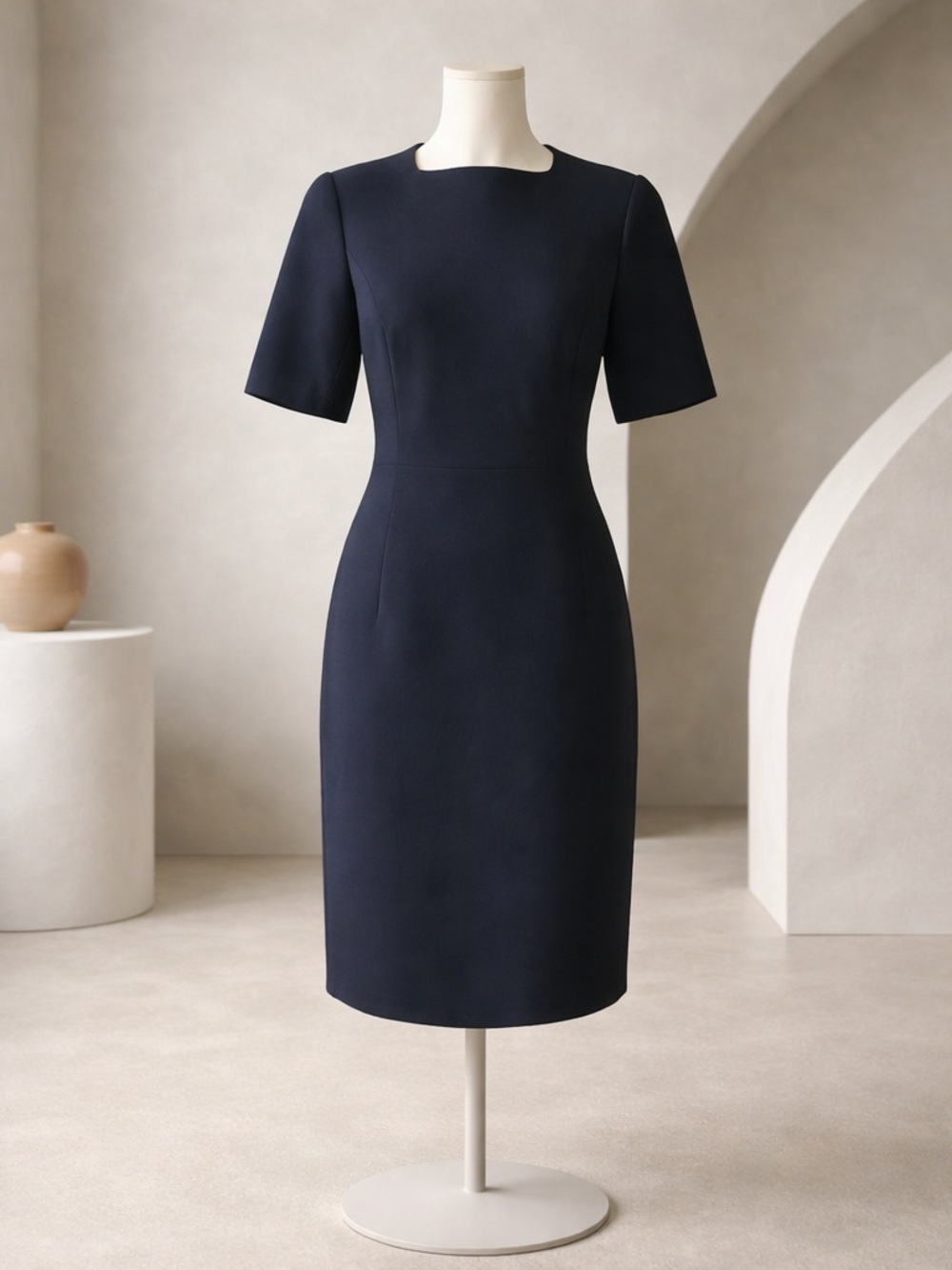 Lafayette 148 Newyork Square Neck Dress
